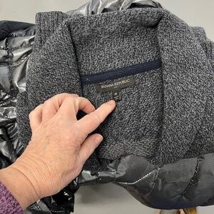 NWOT Grey Banana Republic Cotton‑Wool‑Nylon Knit Sweater — M